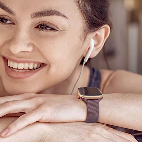 Apple Watch SLIM Nylon Band - BURGUNDY - 38mm/40mm/41mm - Picture 4 of 5